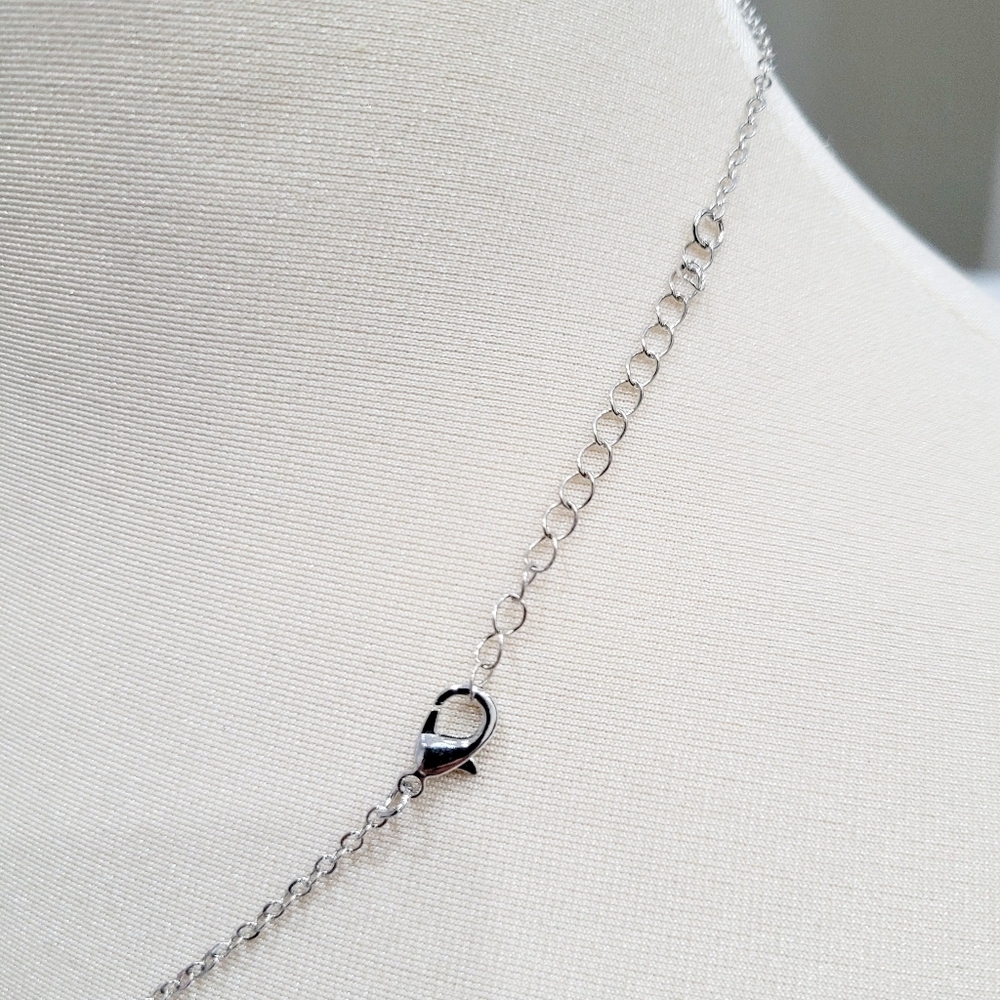Brand New Silver Double Stars Necklace - Picture 6 of 8